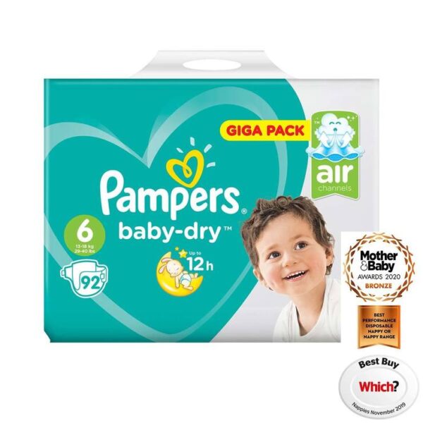 Pampers Size 6  92 Giga Pack 13 - 18kg