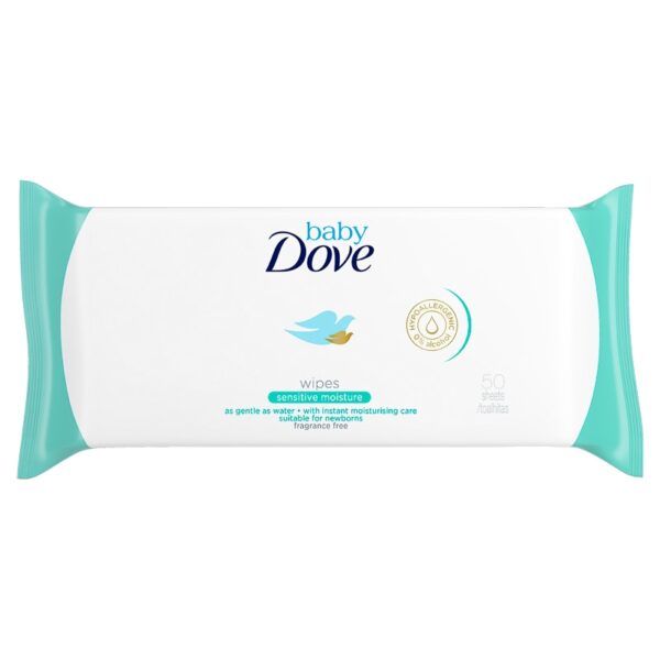 Baby Dove Sensitive Moisture Wipes 50pk