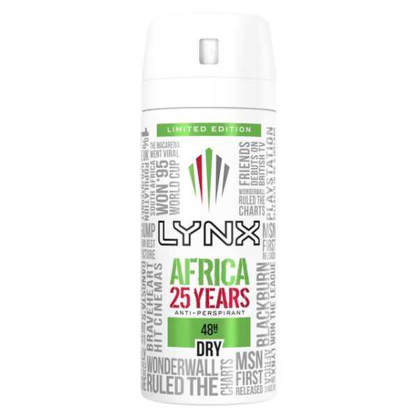 Lynx Dry Africa 48H Antiperspirant Deodorant 150ml