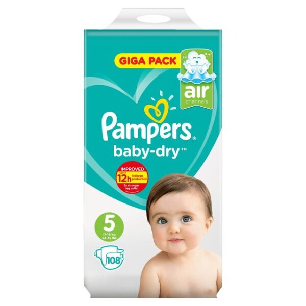 Pampers Size 5 108 Giga Pack 11 - 16kg