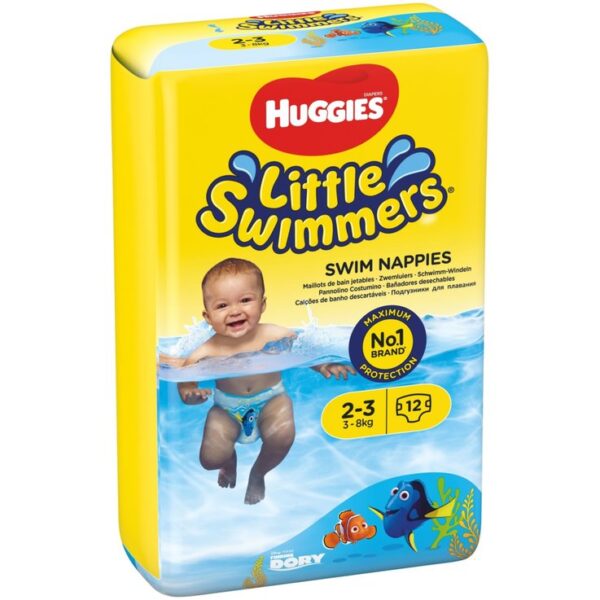 Huggies Little Swimmers Size 2-3 Swim Nappies 12 Pack