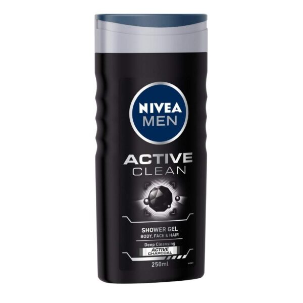 Nivea Men Shower Gel Active Clean With Charcoal 250ml