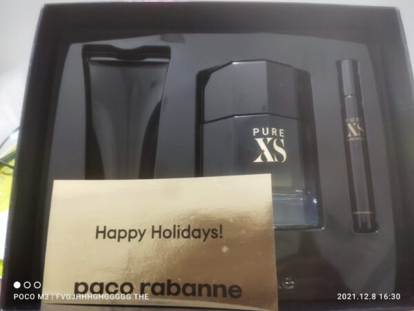 Paco Rabanne Pure XS Gift Set 100ml Perfume,100ml Shower Gel and 10ml Free Gift Edp - Image 5