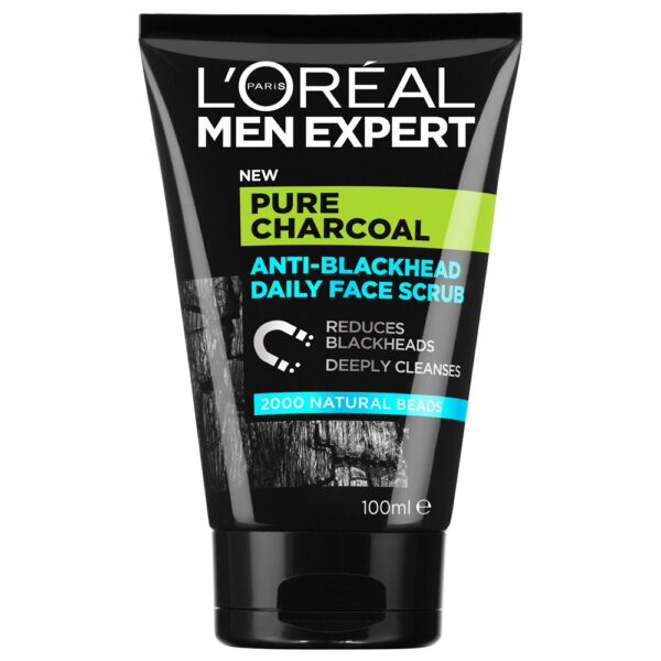 Loreal Men Expert Pure Charcoal Anti-Blackhead Daily Face scrub 100ml