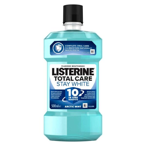 Listerine Total Care Stay White Mouthwash 500ml