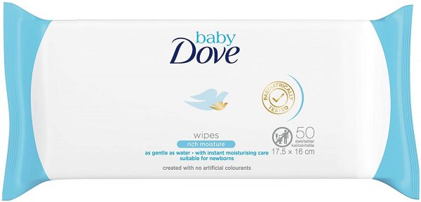 Dove Baby Wipes Rich Moisture 50 Wipes