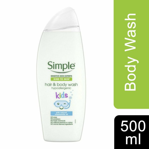 Simple Sensitive Skin Expert Hair and Body Wash Kids 500ml