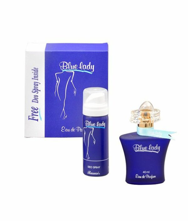 Rasasi Blue Lady Edp 40ml With Free 50ml Deo Spray - Image 3