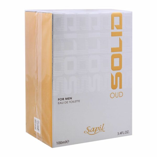 Sapil Solid Oud For Men Edt 100ml - Image 3