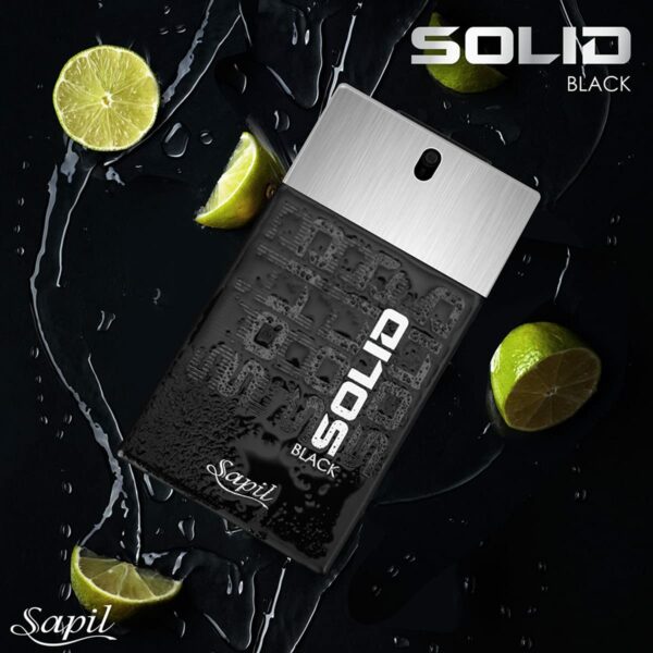 Sapil Solid Black For Men Edt 100ml - Image 4