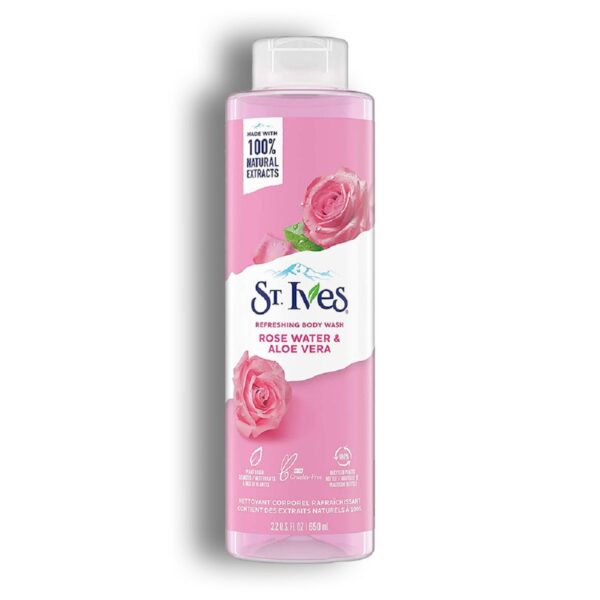 St. Ives Rose Water And Aloe Vera Body Wash 650ml