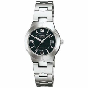 Casio Ladies Black Analog Steel